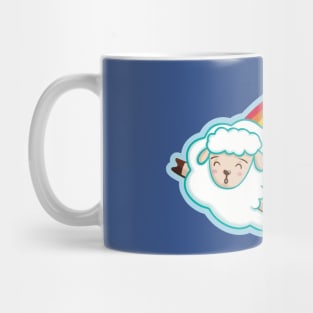 Woohoo - Funny Rainbow Sheep Mug